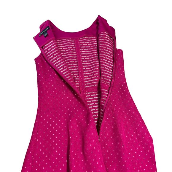 AMERICAN LIVING Women Fuchsia Silver Sleeveless Fit and Flare A-line Dress Sz 6 - Picture 9 of 15